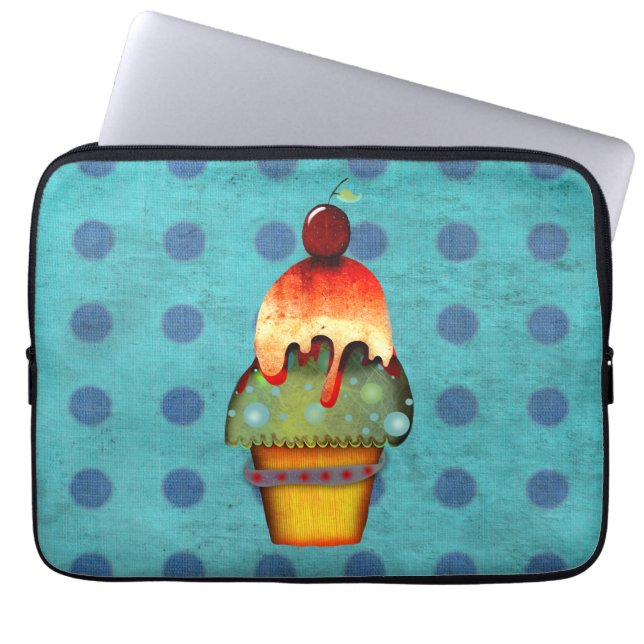 Cupcake Eis Neopren Bag Laptopschutzhülle (Vorderseite)