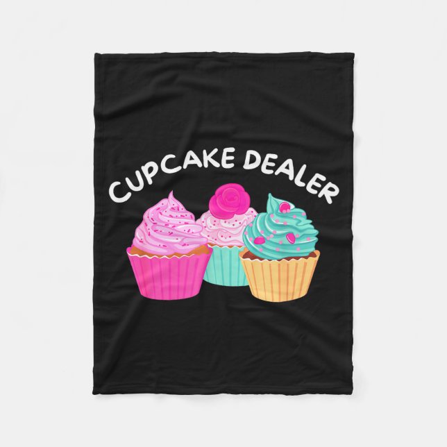 Cupcake Er - Funny Cupcake Baker Pastry Baking Gif Fleecedecke (Vorderseite)