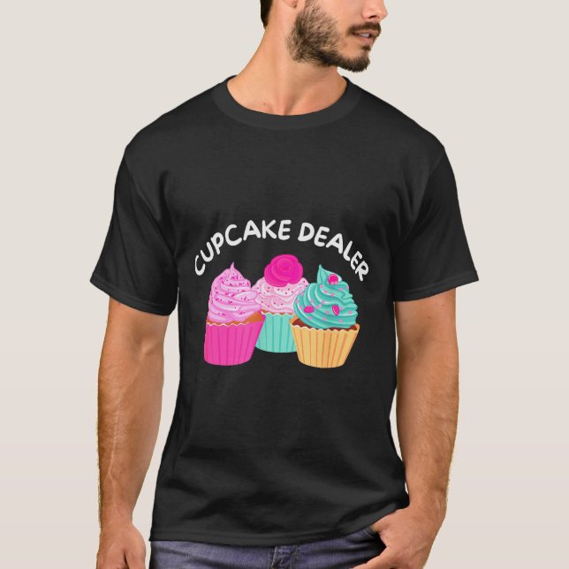 Cupcake Er - Funny Cupcake Baker Pastry Baking Gif T-Shirt (Vorderseite)