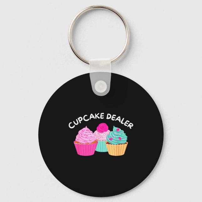 Cupcake Er - Lustiger Cupcake-Bäcker Gebäck Backen Schlüsselanhänger (Vorderseite)
