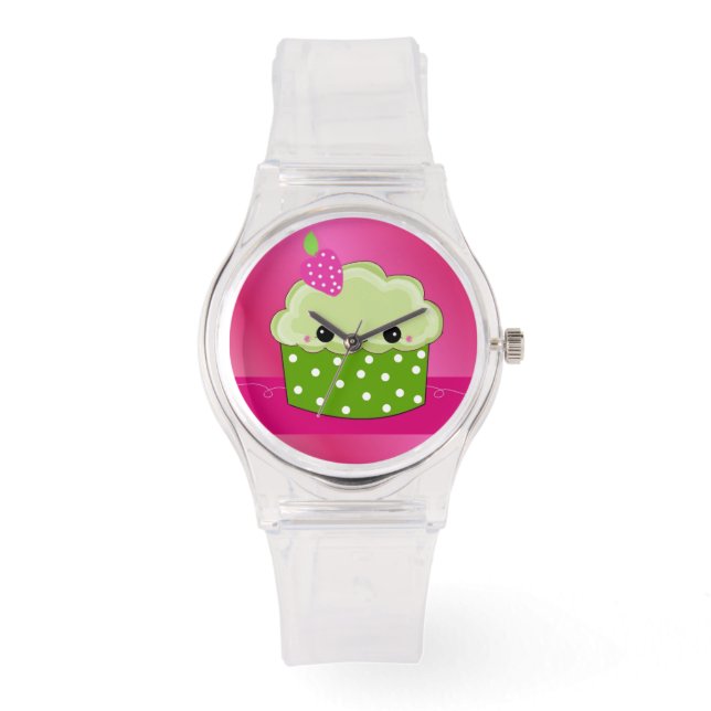 Cupcake Face Armbanduhr (Vorderseite)
