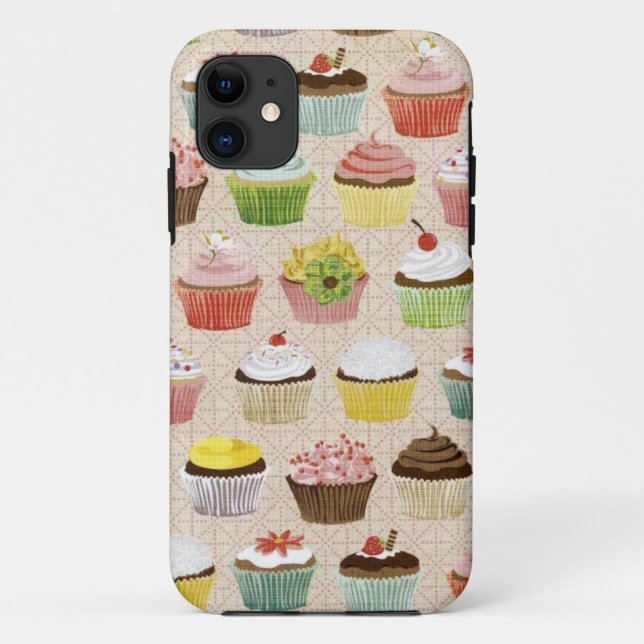Cupcake-Fall Case-Mate iPhone Hülle (Rückseite)