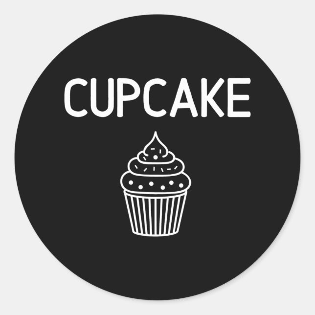 Cupcake Funny Joke Sarcastic Familie Runder Aufkleber (Vorderseite)
