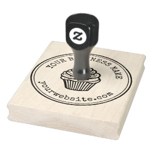 Cupcake für kundenspezifische Firmenlogos Gummistempel