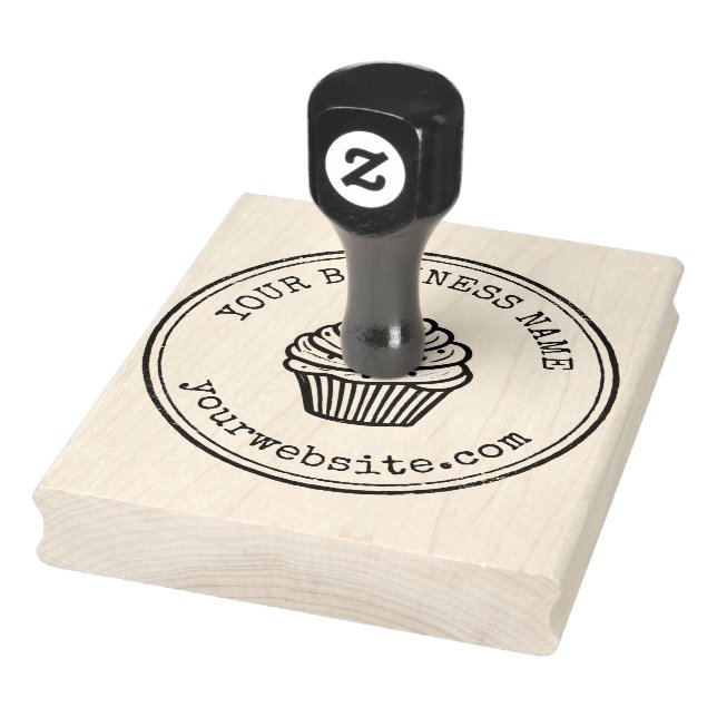 Cupcake für kundenspezifische Firmenlogos Gummistempel (Stempel)