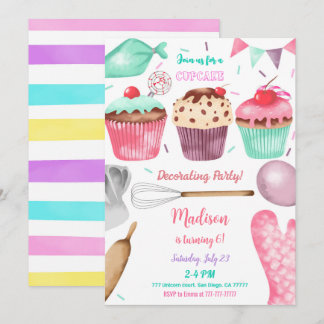 Cupcake Geburtstagseinladung Einladung