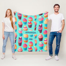 Cupcake Geometric Personalisiertes Muster