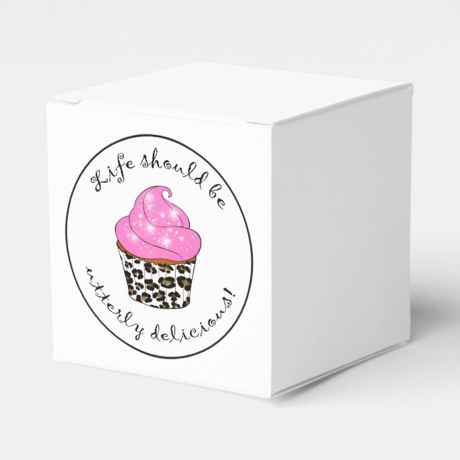 Cupcake Geschenkschachtel (Vorderseite)