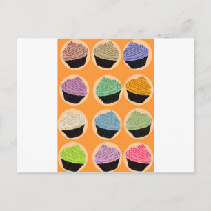 Cupcake-Geschmacksrichtungen Postkarte