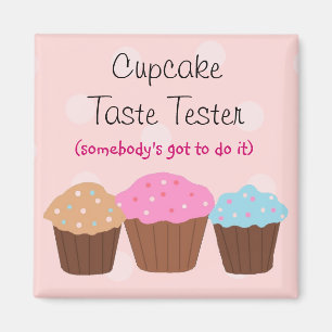 Cupcake Geschmackstester Magnet