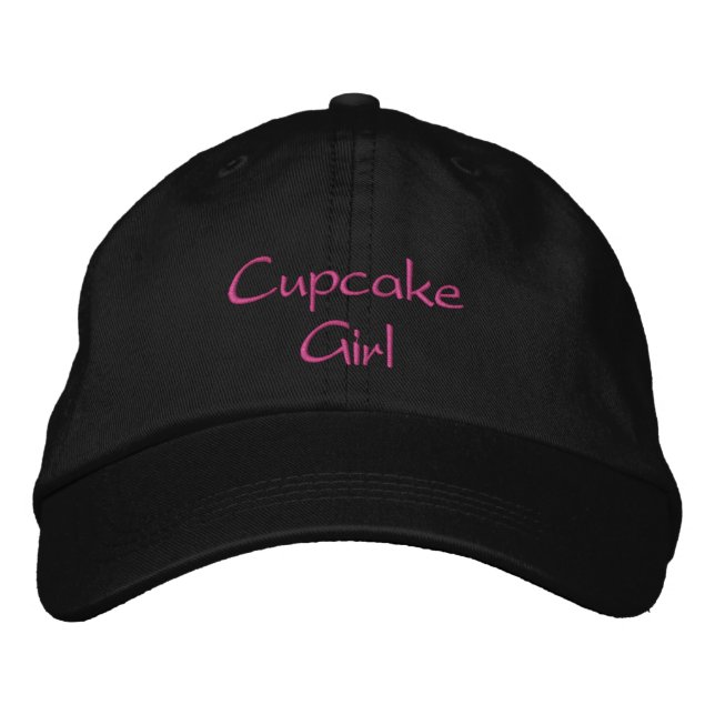 Cupcake Girl bestickte Cap / Hat Baseballkappe (Vorderseite)