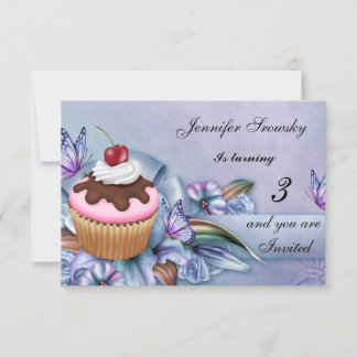 Cupcake Girls Geburtstagsparty Einladung