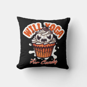 Cupcake-Halloween-Idee für Mamas Yoga Kissen