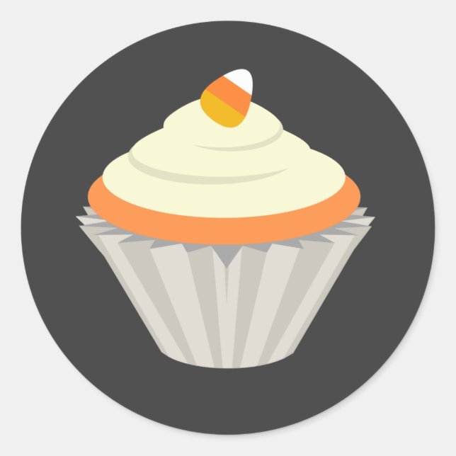 Cupcake Halloween Sticker (Vorderseite)