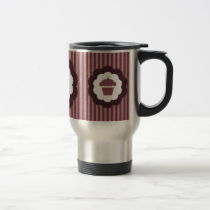 Cupcake im Vintage-Stil Reisebecher