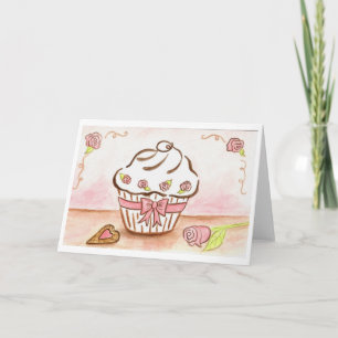 Cupcake-Karte Dankeskarte