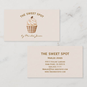 Cupcake-Konditor-Bäckerei Visitenkarte