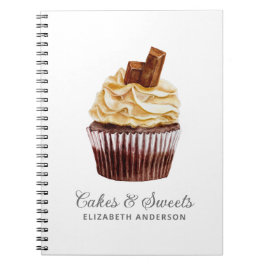 Cupcake Konditorei Koch Bäckerei Notebook Notizblock