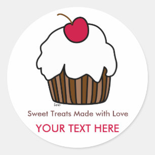 Cupcake Label Runder Aufkleber