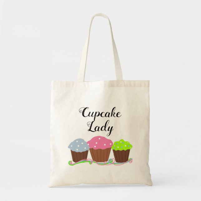 Cupcake Lady Backkuchen Tragetasche (Vorne)