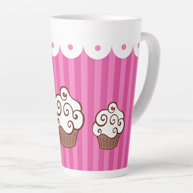 Cupcake Latte Tasse (Rechte Ecke)