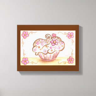 Cupcake-Leinwand-Kunst druck Leinwanddruck