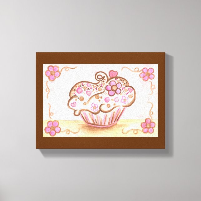 Cupcake Leinwand Printmedien (Vorderseite)