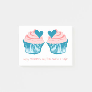 Cupcake Liebe benutzerdefinierter Text Post-It-Not Post-it Klebezettel