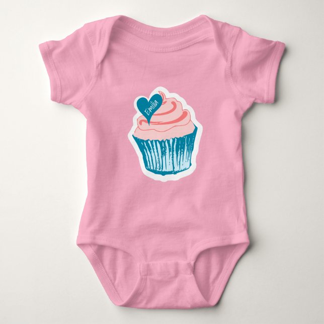Cupcake Liebe individuelle Name Shirts & Jacken (Vorderseite)