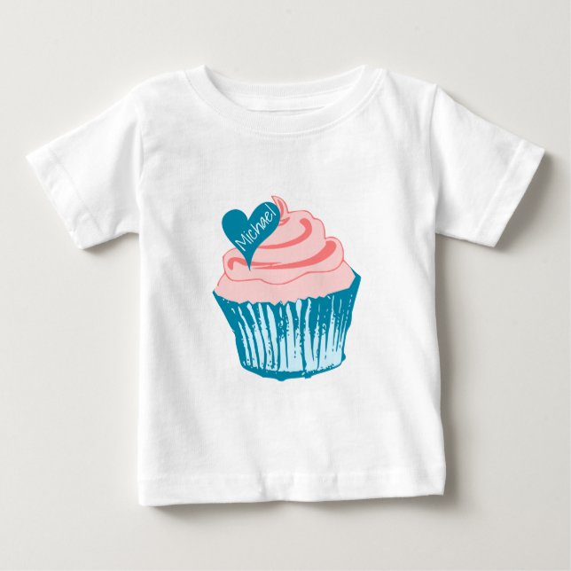 Cupcake Liebe individuelle Name Shirts & Jacken (Vorderseite)