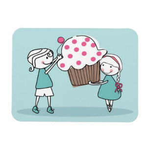 Cupcake Liebe Magnet