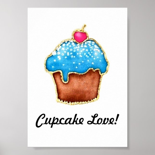 Cupcake Liebe Poster (Vorne)