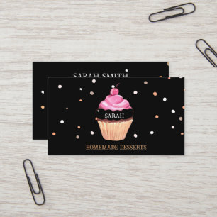 Cupcake Logo Bakery Koch, niedlich Visitenkarte