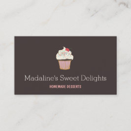 Cupcake Logo Bakery Konditorei Koch Catering II Visitenkarte