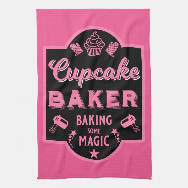 Cupcake Master Baker Geschirrtuch (Vertikal)