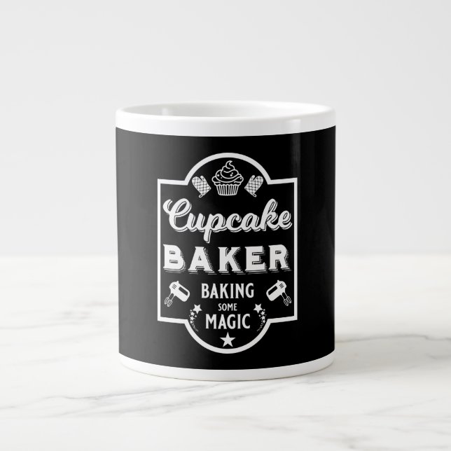 Cupcake Master Baker Jumbo-Tasse (Vorderseite)
