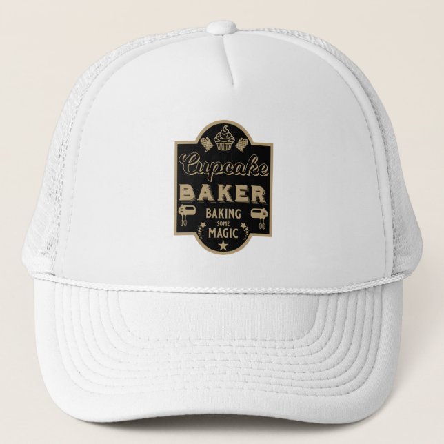 Cupcake Master Baker Truckerkappe (Vorderseite)