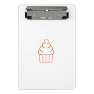 Cupcake Mini-Zwischenablage Mini Klemmbrett