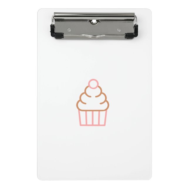 Cupcake Mini-Zwischenablage Mini Klemmbrett (Vorderseite)