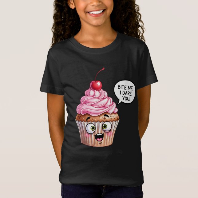 Cupcake mit Cherry von Natasha Us T-Shirt (Vorderseite)