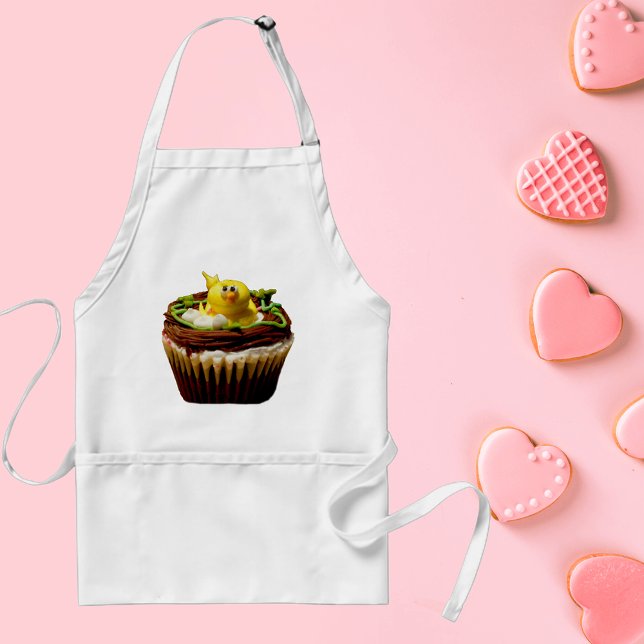 Cupcake mit Entendekor Schürze (Cupcake with Duck Decoration Adult Apron)