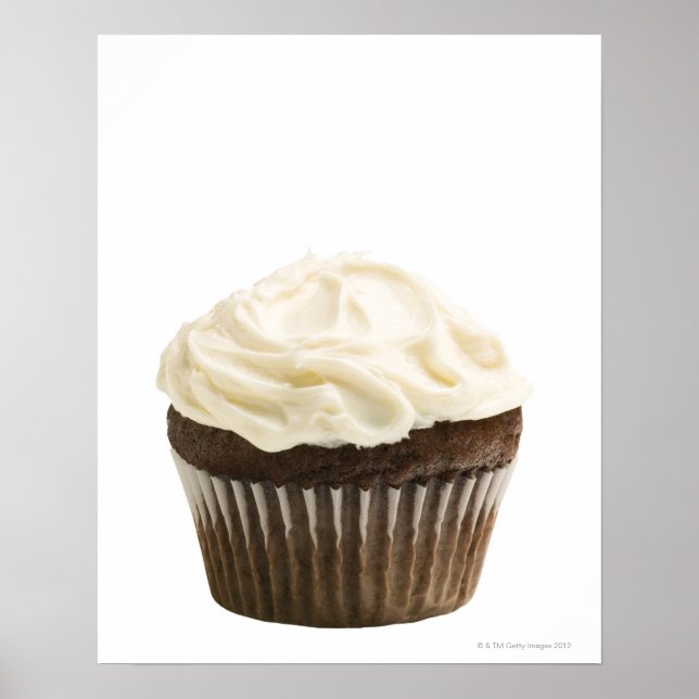 Cupcake mit Schokoladenvereisung, Studio-Shot 2 Poster (Vorne)