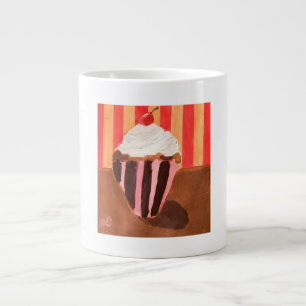 Cupcake mit Vanille-Frosting Jumbo-Tasse