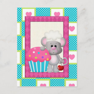 Cupcake Mouse Postkarte