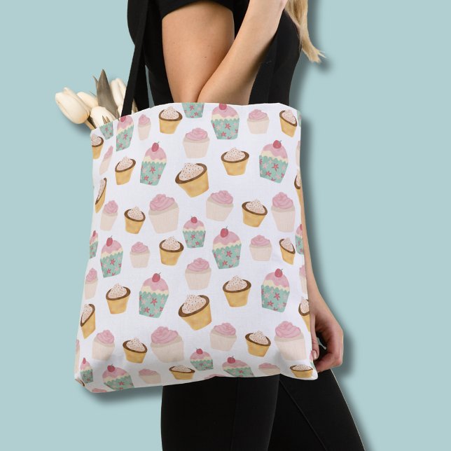 Cupcake-Muster (Cupcake pattern tote bag)