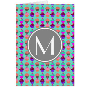 Cupcake Muster Custom Monogram