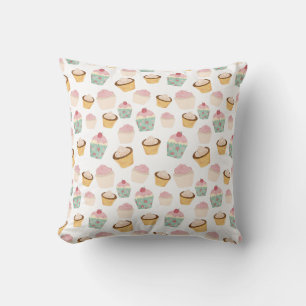 Cupcake-Muster Kissen