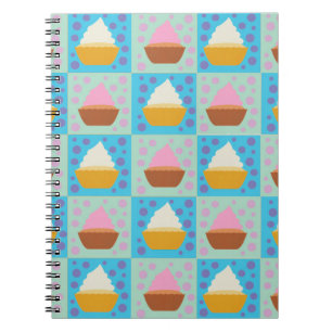 Cupcake-Muster Notizblock