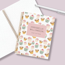 Cupcake Muster Personalisiert Notizbuch
