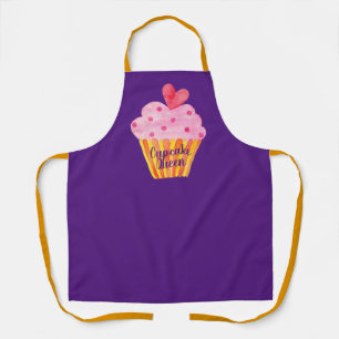 Cupcake NAME Backen benutzerdefinierte Schürze Aq